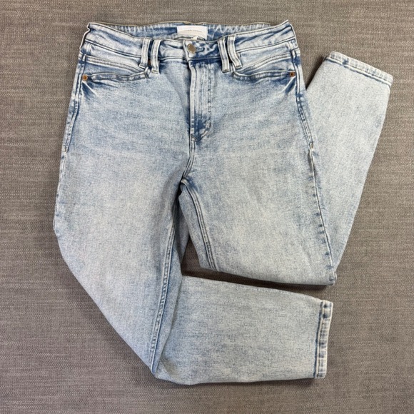 Dear John Denim - Dear John Denim Women's Size 28 Light Acid‎ Wash Straight Leg Crop Jeans Stretch
